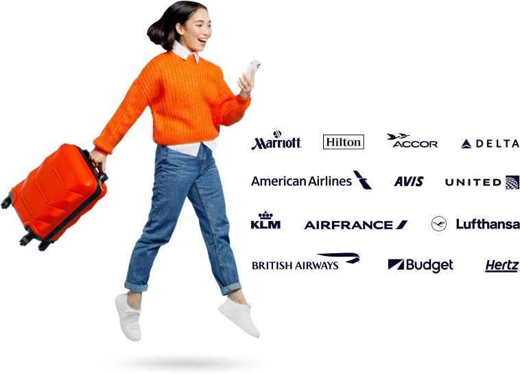 Collage of Navan travel suppliers and a Navan traveler enjoying the app